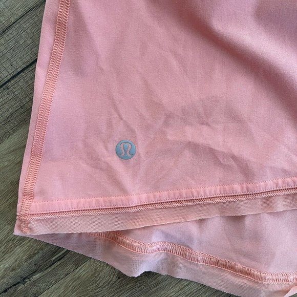 Lululemon Free Spirit Tank in Light Coral with Attached Bra - Picture 2 of 4